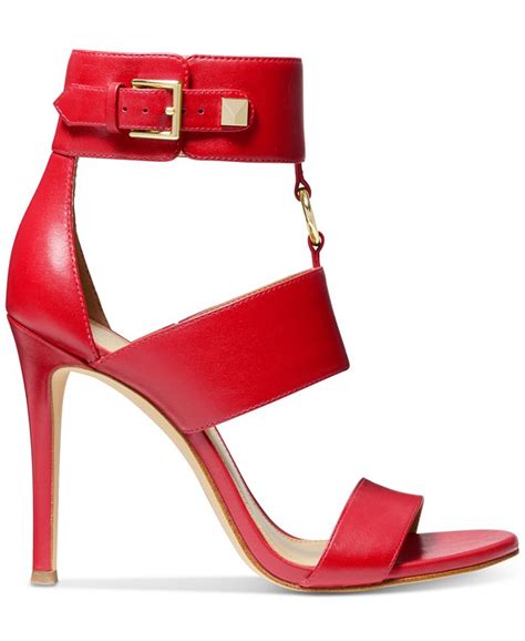 michael kors amos ankle strap pump|Amos Leather Gladiator Sandal .